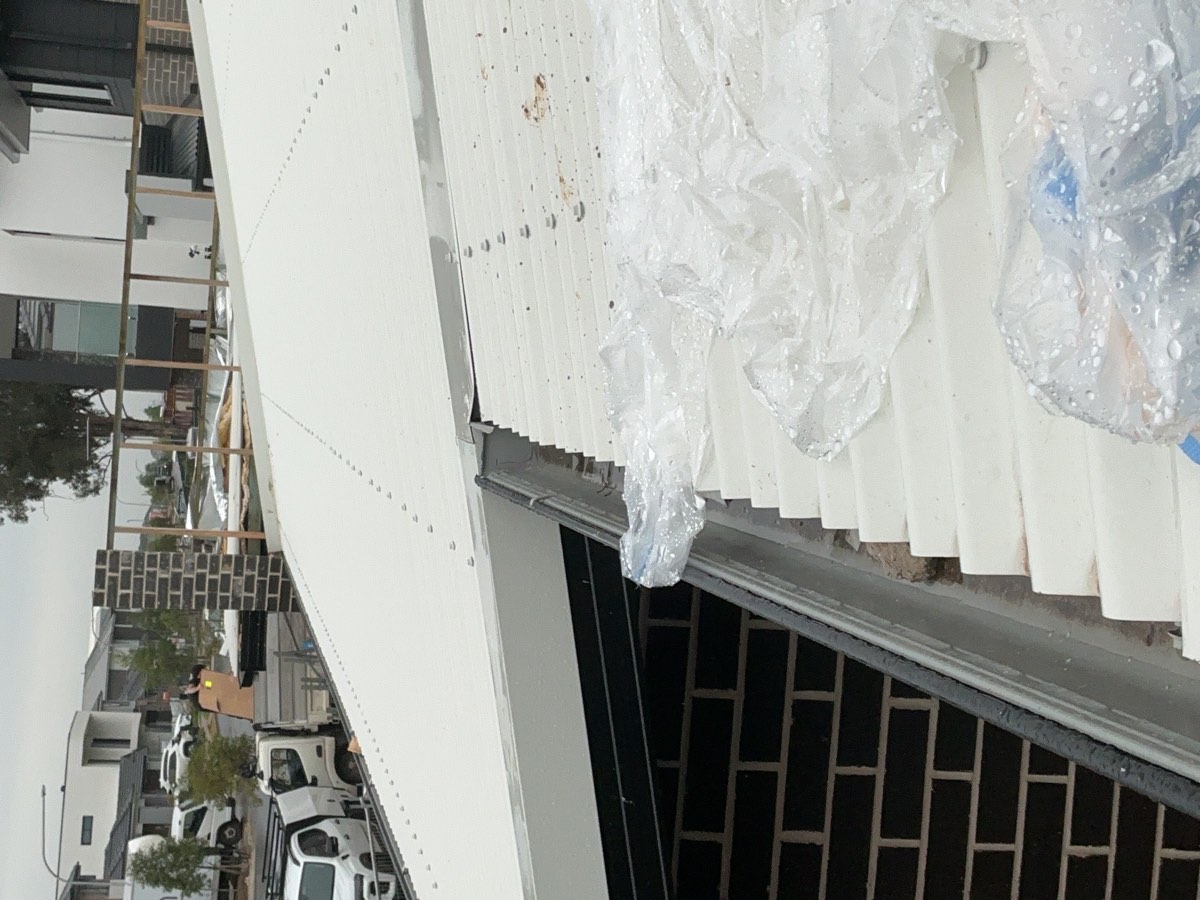 Poor flashing installation, recorded during a lock-up inspection in Austral